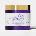 Luxurious Co Co cream in a purple and gold jar.